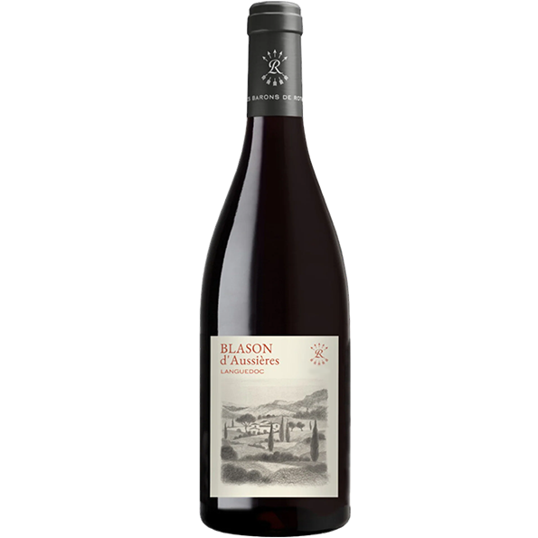 奧希耶酒莊徽紋紅酒 Blason d’Aussières 酒瓶正面