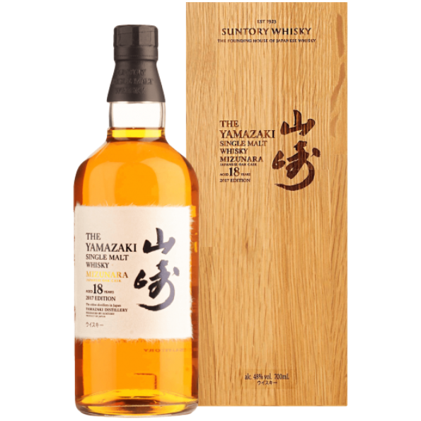 山崎 18年單一麥芽威士忌水楢桶
