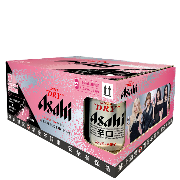 朝日 啤酒BLACK PINK 350ML*12入