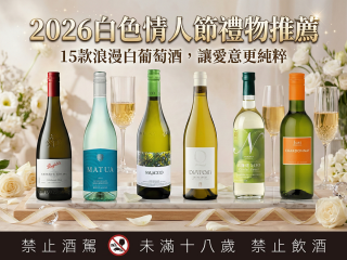 2026白色情人節禮物推薦：浪漫白葡萄酒