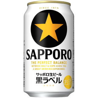 SAPPORO 生啤酒黑標(24入)350ML