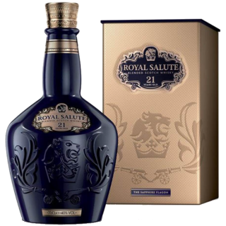 皇家禮炮 21年調和威士忌(舊版金盒藍瓶)