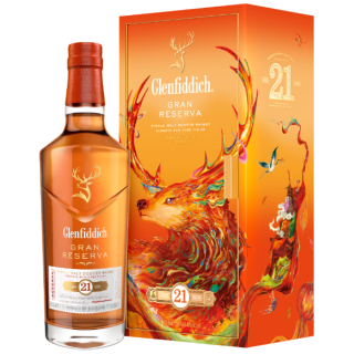 格蘭菲迪 21年單一麥芽威士忌(2025新年禮盒)
