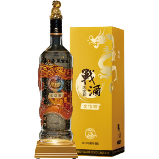 金門高粱 戰酒黑金龍金箔酒 2025琥珀蟠龍