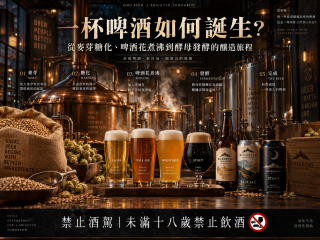 一杯啤酒如何誕生？從麥芽糖化、啤酒花煮沸到酵母發酵的釀造旅程