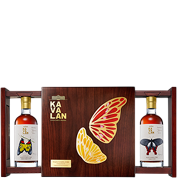 噶瑪蘭 水楢桶威士忌原酒 手繪典藏雙入組 雙尾蛟蝶珠光裳鳳蝶款 噶瑪蘭 水楢桶威士忌原酒 手繪典藏雙入組 雙尾蛟蝶珠光裳鳳蝶款