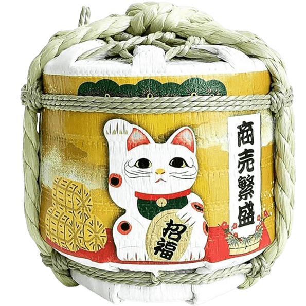 岸本吉二商店招財貓菰樽白300ML(無酒)