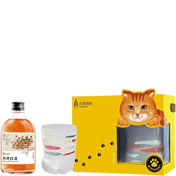 日造酒妝 茶后梅酒 萌爪杯禮盒組