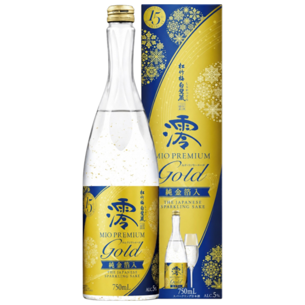 松竹梅白壁藏 澪 PREMIUM GOLD 純金箔入氣泡清酒 750ml 松竹梅白壁藏 澪 PREMIUM GOLD 純金箔入氣泡清酒 750ml