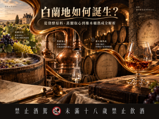 白蘭地如何誕生？從發酵原料、蒸餾取心到橡木桶熟成全解析