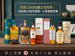 預算1500元威士忌推薦！10款高CP值平價酒，小資首選清單