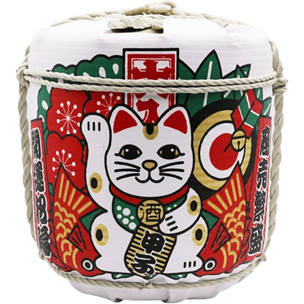 飯沼本家 甲子 招財貓菰樽 300ML (無酒)