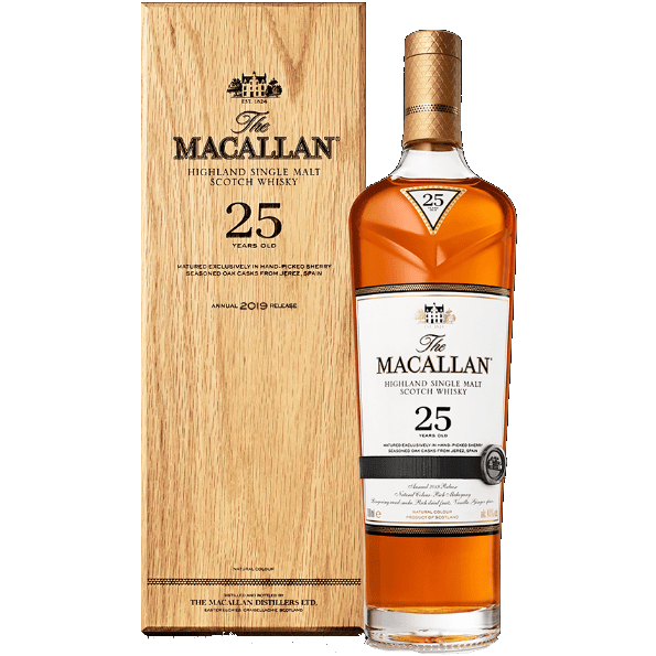 麥卡倫25年雪莉桶(新版木盒)2019 單一麥芽威士忌The Macallan Sherry