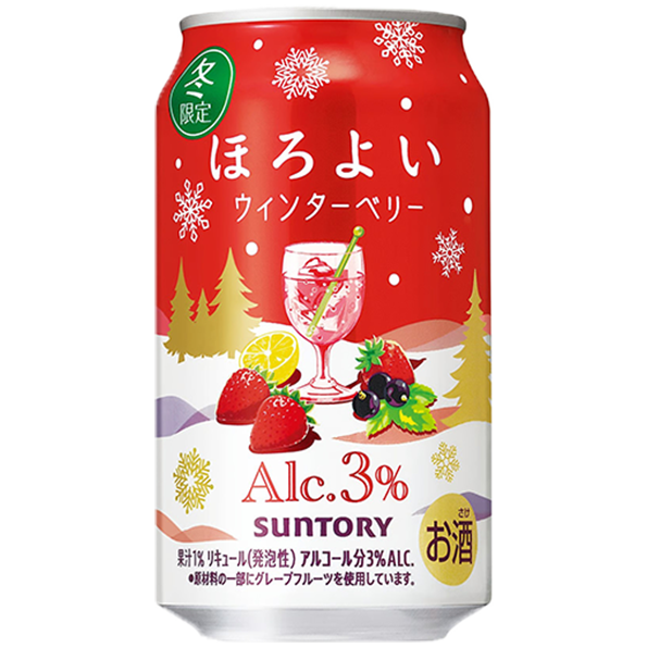 三得利 微醉 冬季莓果 24入 外觀示意圖