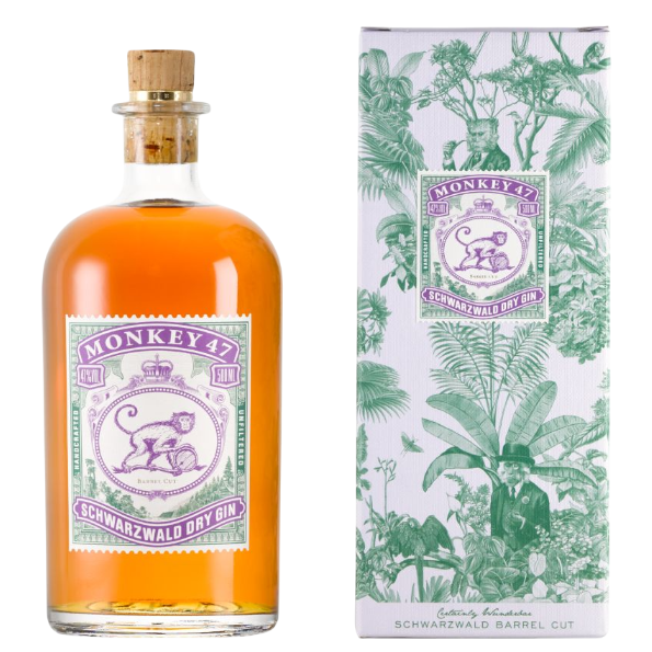 猴子47 黑森林桑木桶陳釀琴酒 商品瓶身示意