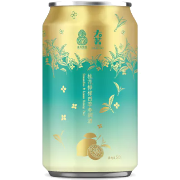 臺虎 × 大茗桂花檸檬四季春調酒330ML低酒精茶系調酒