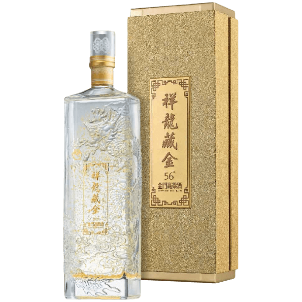 金門高粱 祥龍藏金 56% 1000ML 春節高粱酒禮盒推薦 團圓飯用酒