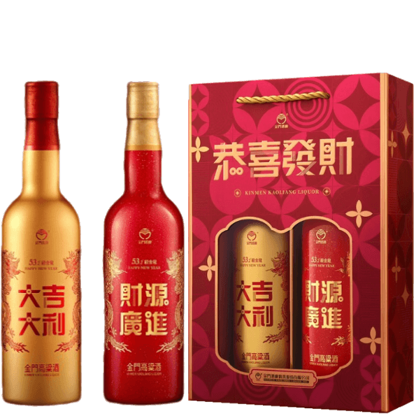 金門高粱 緞金龍2025 大吉大利 財源廣進禮盒