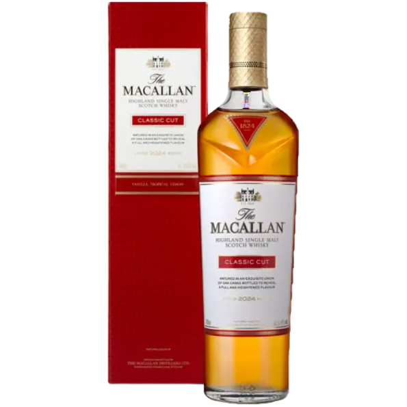 麥卡倫 Classic Cut 經典切割 2024 單一麥芽威士忌 產品瓶身示意圖