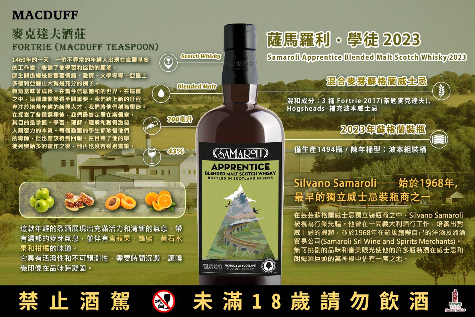 薩馬羅利 麥克達夫2023學徒威士忌 Silvano Samaroli Samaroli Apprentice 2023ed