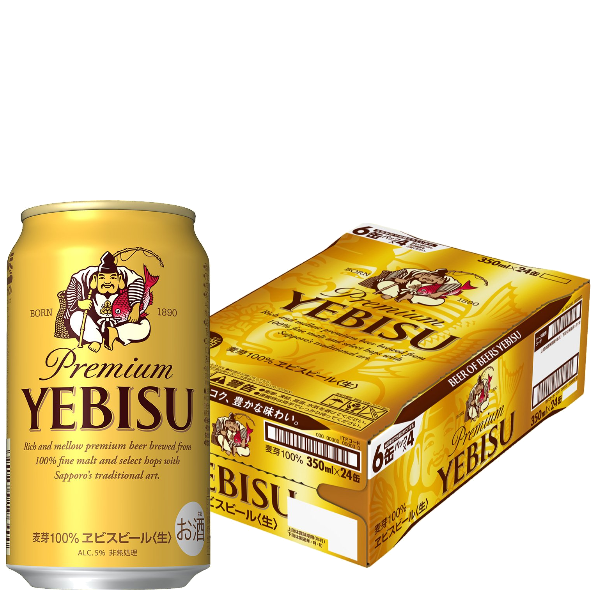 YEBISU 惠比壽啤酒 24入 外觀示意圖