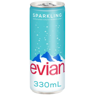 Evian依雲 氣泡礦泉水 鋁罐裝