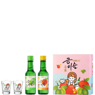 清露燒酒 2入Q版禮盒(梅子+蜂蜜蘋果)