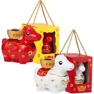 金門高粱 戰酒黑金龍 金馬安康紀念酒(紅+白) 