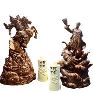 金門皇家酒廠 龍騰馬躍關公孔明造型紀念酒